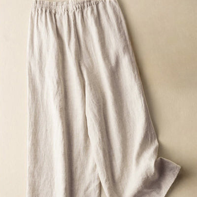 Buddha Stones Casual Embroidery Bohemian Pattern Drawstring Women's Wide Leg Pants With Pockets - image 2