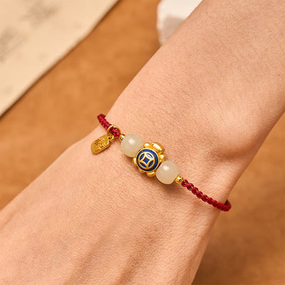 Buddha Stones Turtle Red String Hand-Woven Strength Bracelet - image 21