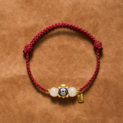 Buddha Stones Turtle Red String Hand-Woven Strength Bracelet - Blue - image 16