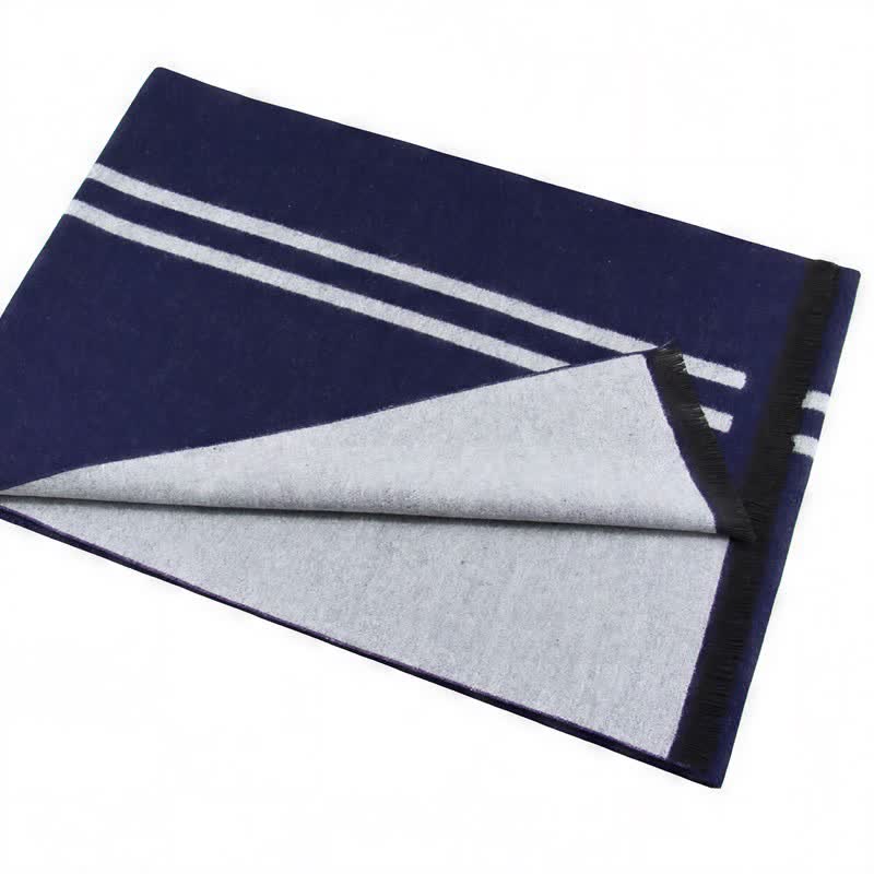 Buddha Stones Fall Winter Urban Stripe Tassel Warm Wrap Scarves - image 5