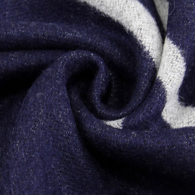 Buddha Stones Fall Winter Urban Stripe Tassel Warm Wrap Scarves - image 6