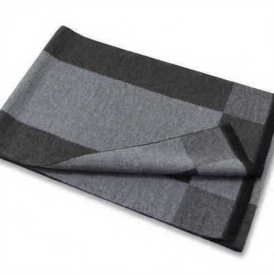 Buddha Stones Fall Winter Classic Grey Plaid Fringe Cozy Scarves - image 16