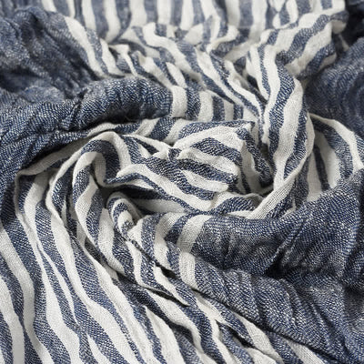 Buddha Stones Spring Fall Striped Color Block Stripe Tassel Travel Scarf - image 6