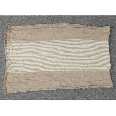 Buddha Stones Spring Fall Striped Color Block Stripe Tassel Travel Scarf - image 19