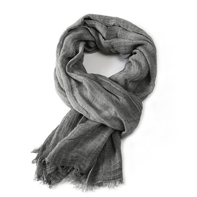 Buddha Stones Spring Fall Crinkled Frayed Edge Wrap Scarf - image 5