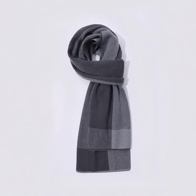 Buddha Stones Fall Winter Knit Geometric Color Block Cozy Scarf - image 3
