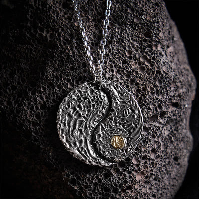 FREE Today: Healing and Balance Copper Yin Yang Round Engraved Pendant Necklace - Yin Yang(Balance ♥ Harmony) - image 0
