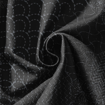 Buddha Stones Pure Cotton Geometric Wave Pattern Drawstring Men's Harem Pants With Pockets - image 17