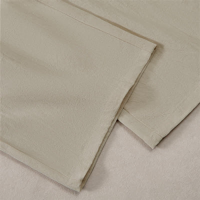 Buddha Stones Spring Summer Classic Minimalist Drawstring Solid Long Pants Men's Straight Leg Pants With Pockets - image 6