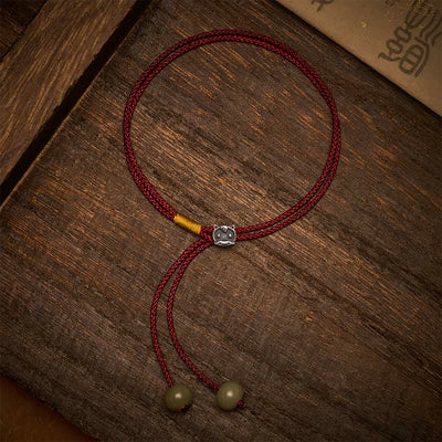 Buddha Stones Vintage 925 Sterling Silver Chinese Zodiac Luck Braided Red String Bracelet - image 51