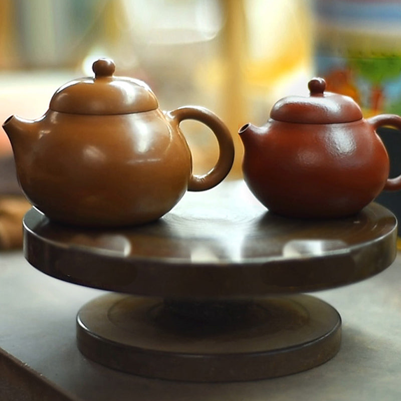 Buddha Stones Yixing All Handmade Wen Dan Brown Purple Clay Kung Fu Teapot Teapot BS 18