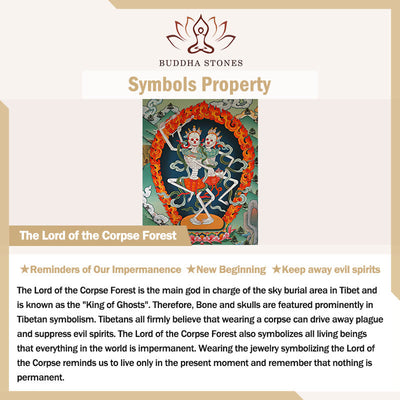 Buddha Stones Tibetan Camel Bone Skull The Lord of the Corpse Forest Protection Necklace Pendant Necklaces & Pendants BS 12