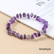 Foviel Natural Irregular Shape Stone Crystal Meditation Balance Bracelet