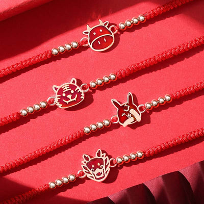 Buddha Stones 12 Chinese Zodiac Lucky Red String Bracelet - image 20