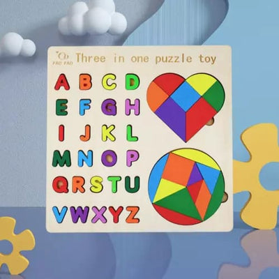 Puzzle Géométrique et Alphabet Montessori - 501
