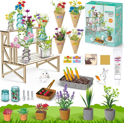 Kit de fabrication de bouquet de fleurs en papier, miniatures botaniques à collectionner - 31A