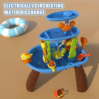 Fidtoy Water Table Umbrella for Kids | Adjustable UV Protection Shade for Outdoor Water Play