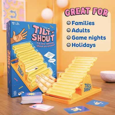 Tilt 'n' Shout: Un rápido juego de mesa familiar con balancín - 602
