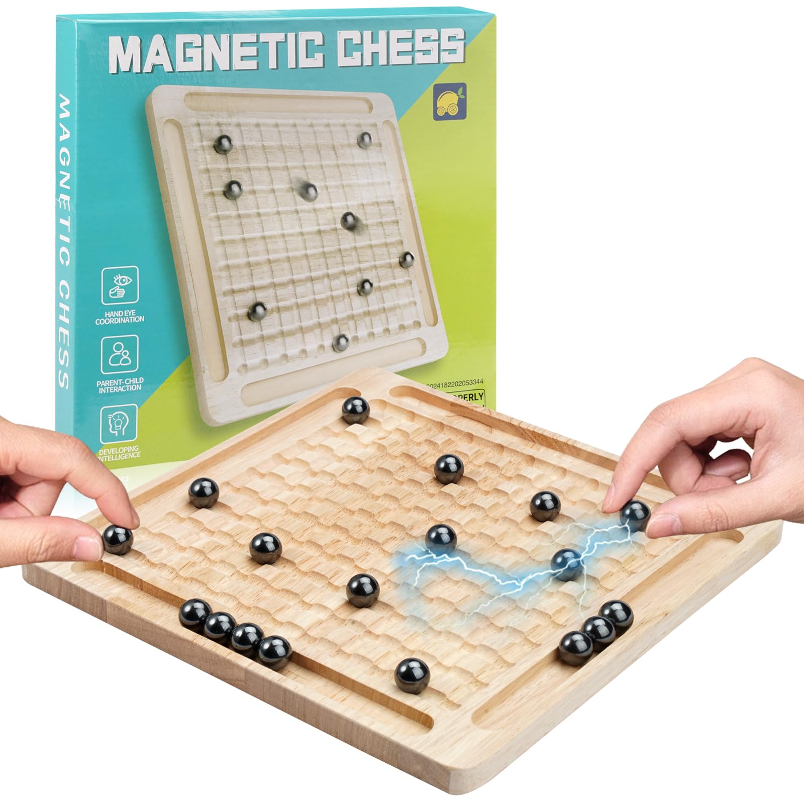 Magnetic Tabletop Game for Kids & Adults – Fun Family Puzzle Toy with Magnetic Rocks & Strategy Play