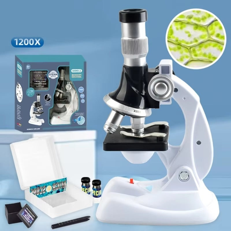 STEAM Ciencia Explora Microscopio Kit de Experimentos 100/600/1200X - 303