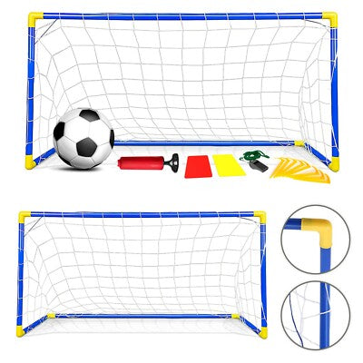 Juego de porterías de fútbol Fidtoy Junior con bomba de balón para niños