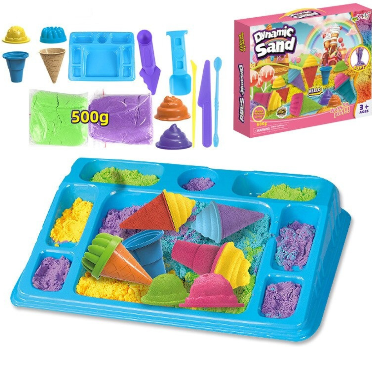Dynamic Sand™ - Jouez et créez avec du sable ! - Sable cinétique