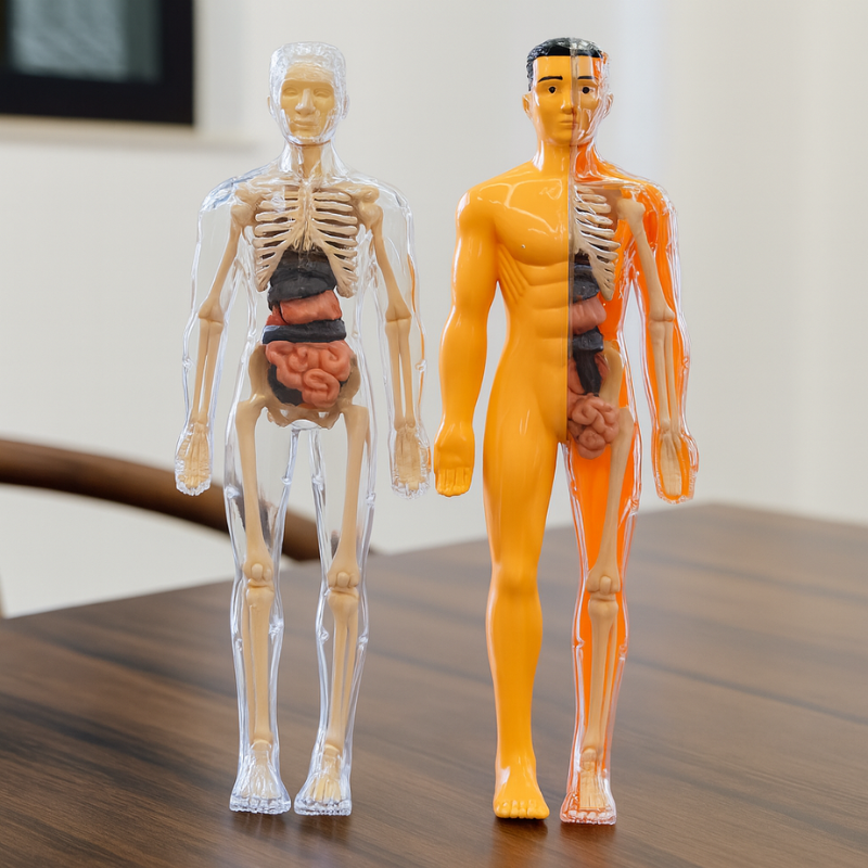 Juguete de Ensamblaje de Esqueleto Humano para Niños – Modelo de Aprendizaje de Anatomía Montessori