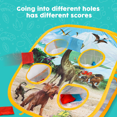 Juego Fidtoy Ocean Bean Bag Toss 2 en 1, juego para niños al aire libre
