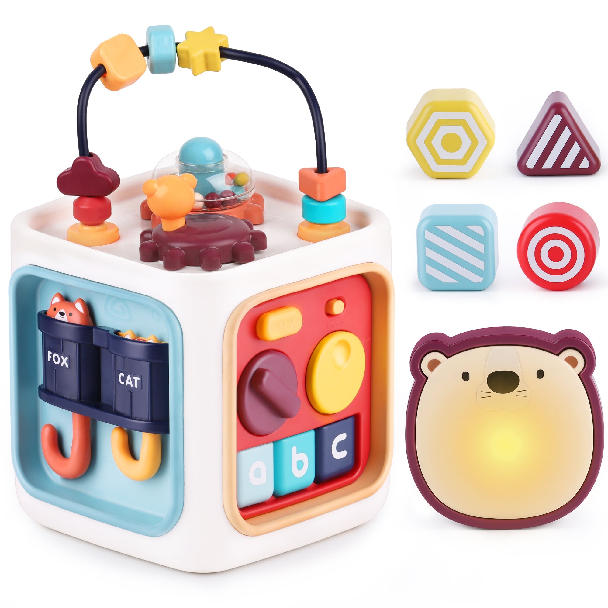 Fidtoy Cube d'activités 6 en 1 pour bébés et tout-petits