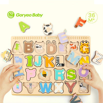 Goryeo Baby alphabet wood puzzle - Best alphabet learning toys