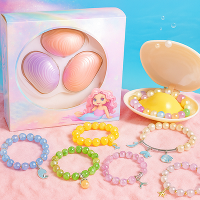 Kit de búsqueda de perlas y creación de pulseras de sirena – Juguete creativo y tranquilizante para niños