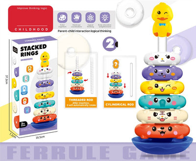 Anillos giratorios y apilables 2 en 1 para niños pequeños - 195