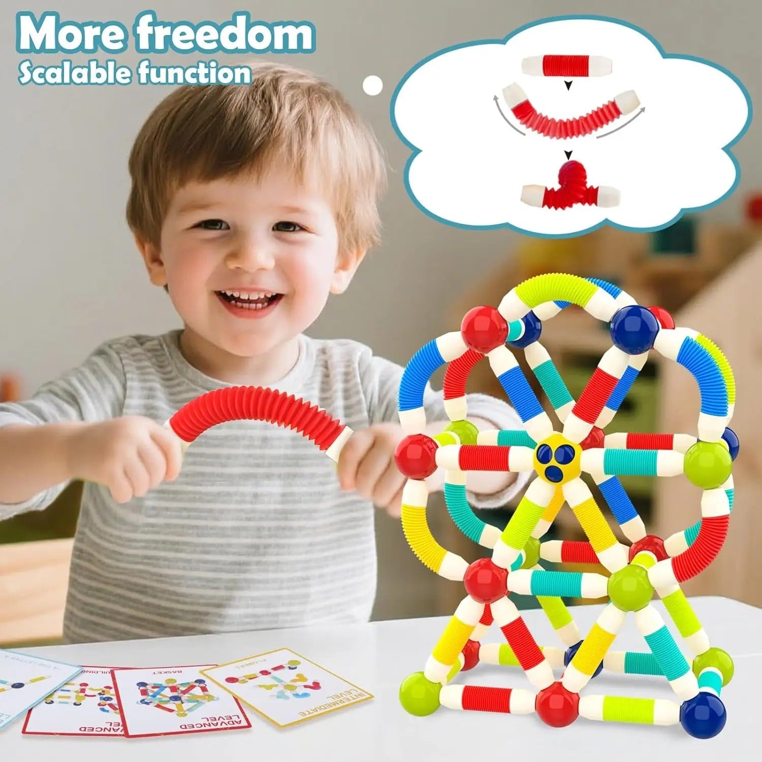 Pop Tube Magnetic Sticks Puzzle con Personaje -158