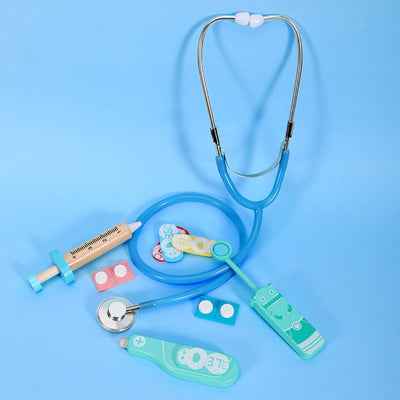 Fidtoy Pretend Play Doctor Medical Tool Kit for Kids Role Play Health Toy with Stethoscope Thermometer Bandages Ages 3+