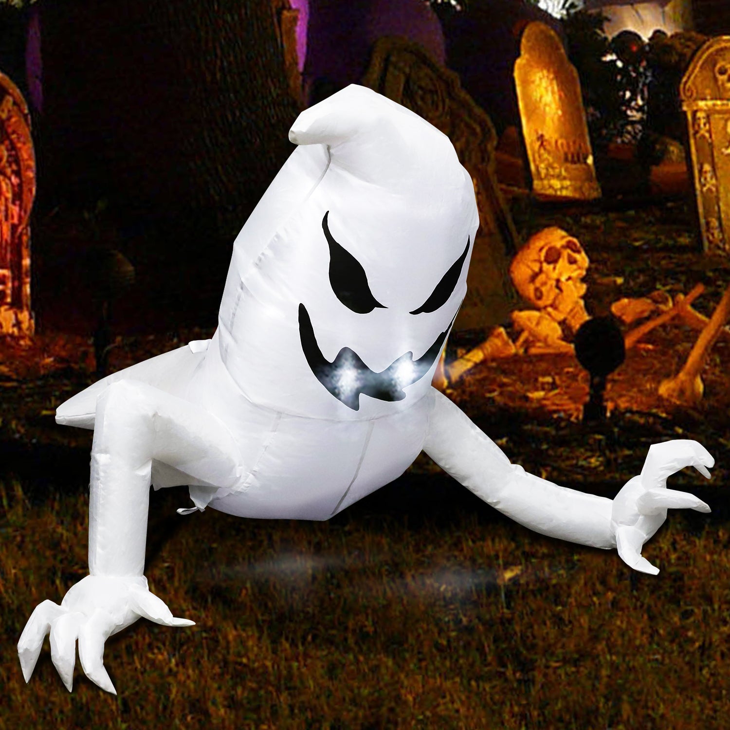 Decoración inflable fantasma de Halloween Fidtoy para fiestas en el jardín