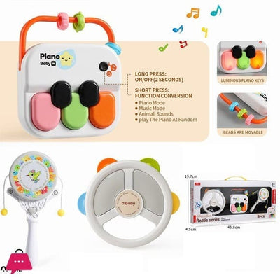 Serie de Sonajeros Educativos Musicales 3 en 1 - 06B
