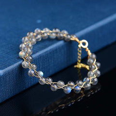 Buddha Stones Natural Moonstone Love Blessing Bracelet Bracelet BS Moonstone