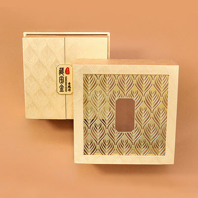 Buddha Stones Retro Jewelry Storage Feather Pattern Box Gift Box Decorations BS 2