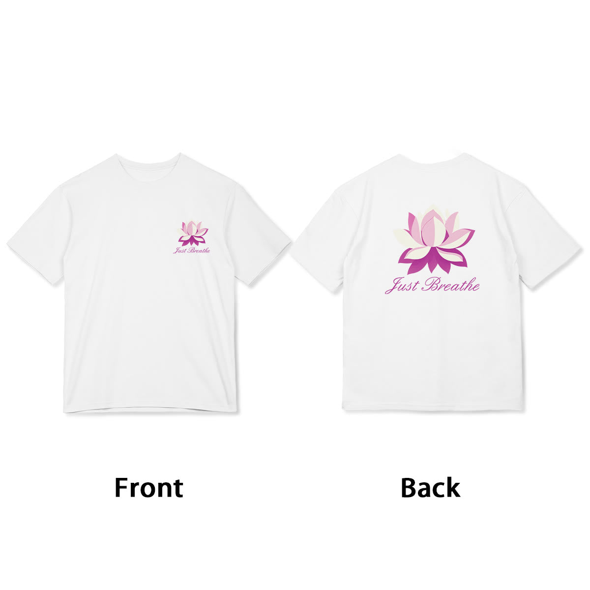T-shirt Foviel Lotus Just Breathe