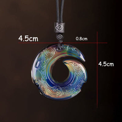 Color-Changing One's Luck Improves Design Pattern Liuli Crystal Necklace Pendant Necklaces & Pendants BS 5