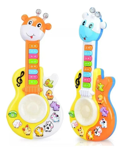 Fidtoy Giraffe Musical Guitar Toy with Light and Sound for Kids