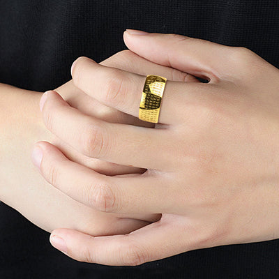 Buddha Stones FengShui Buddhism Ancient Heart Sutra Lucky Ring Ring BS 4