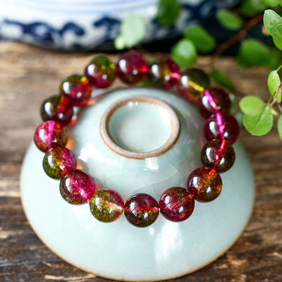 Buddha Stones Natural Tourmaline Love Wisdom Bracelet Bracelet BS 3