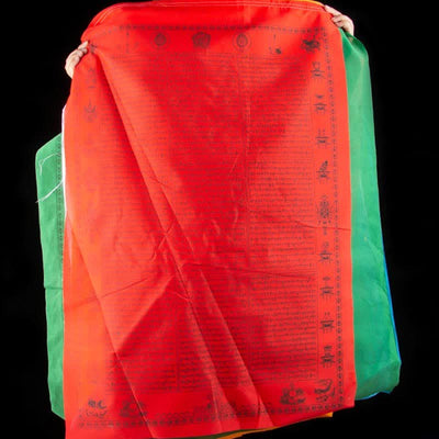 Buddha Stones Tibetan 5 Colors Windhorse Happiness Auspicious Outdoor Prayer Flag TIBETAN PRAYER FLAGS buddhastoneshop 14