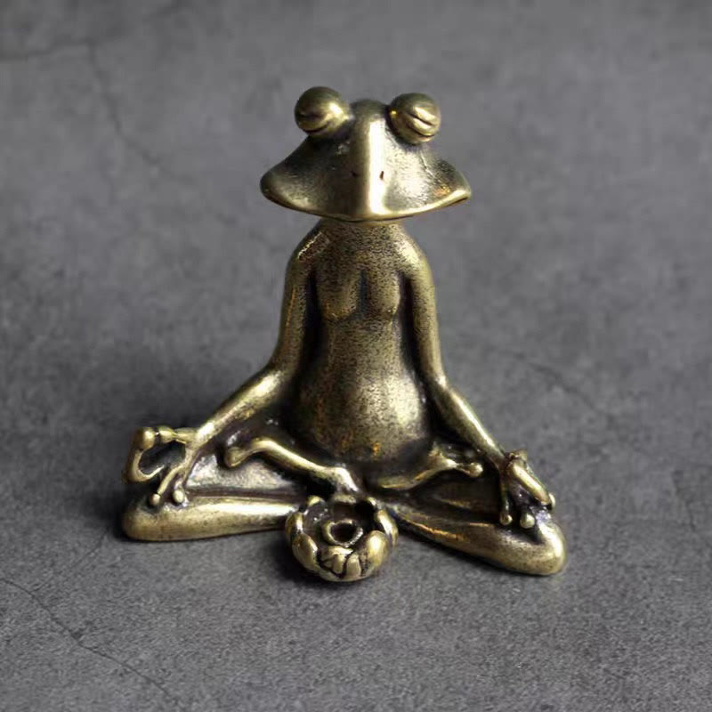 Buddha Stones Mini Small Frog Turtle Koi Fish Snail Crab Copper Wealth Home Decoration Decorations BS 5