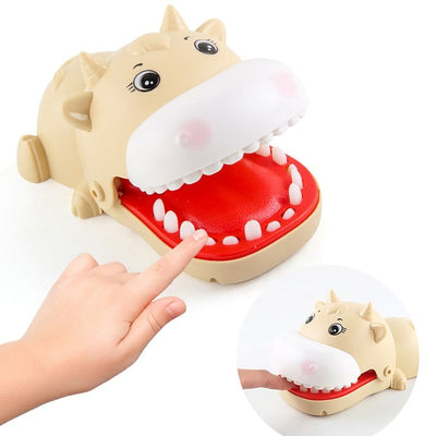 Fidtoy Jeu des Animaux Mignons qui Mordent les Doigts pour Enfants Jeu de Morsure de Dentiste Animal Aléatoire Jeu de Fête Interactif 3 ans et +