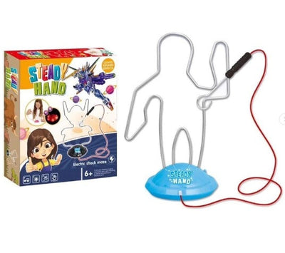 Fidtoy Steady Hand Don’t Buzz the Wire Game Random Designs for Kids Ages 3+, Plastic and Steel Electric Maze Hand-Eye Coordination Challenge Toy