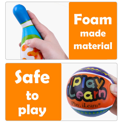 Fidtoy Soft Bowling Set for Toddlers with 10 Pins and 2 Balls
