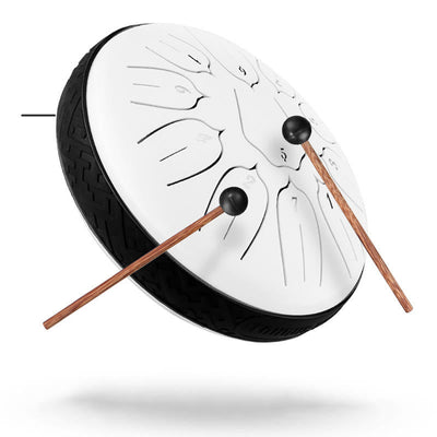 Buddha Stones Steel Tongue Drum Sound Healing Meditation Yoga Lotus Drum Kit 11 Note 6 Inch Tongue Drum BS 7