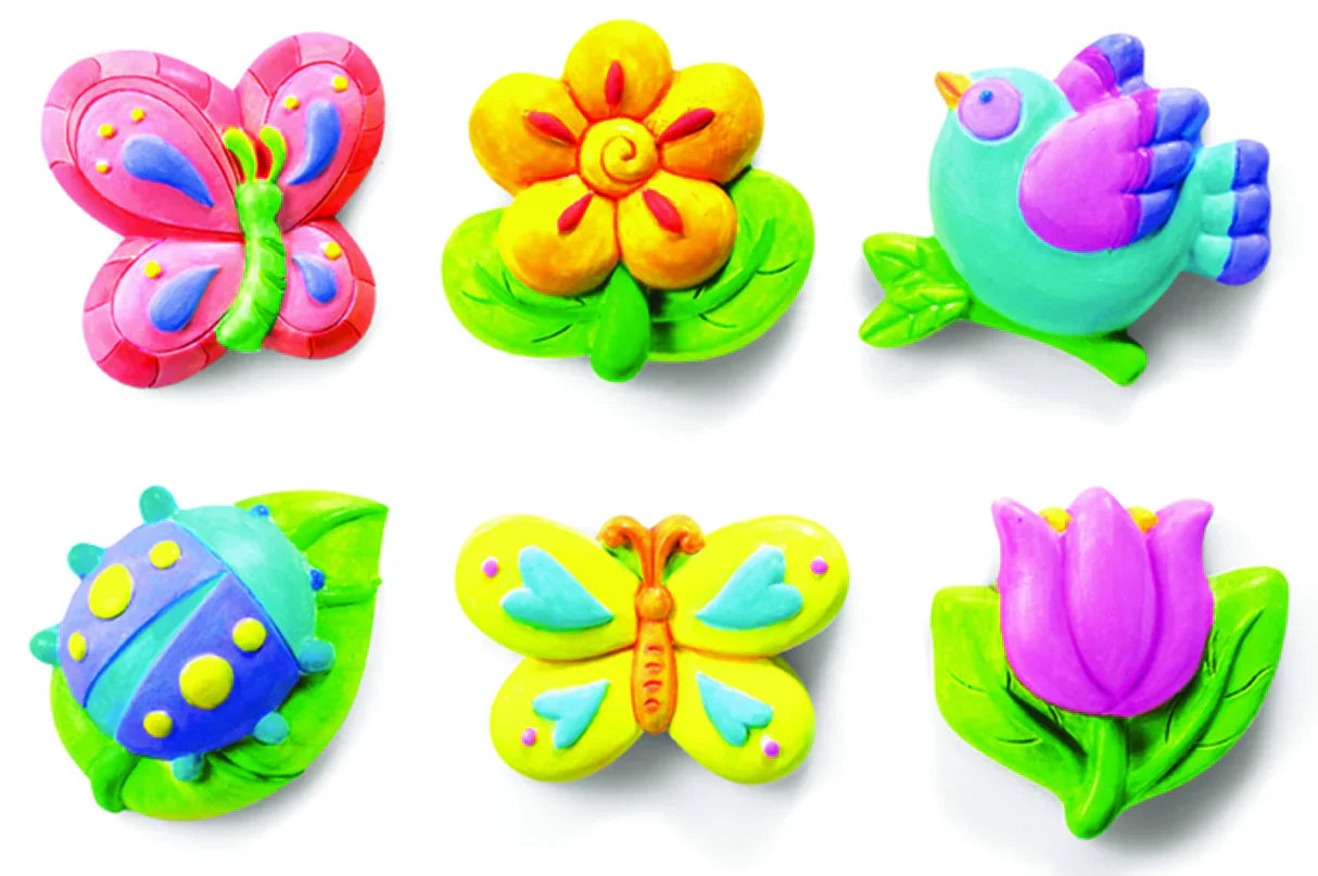 Kit de manualidades de jardín para niños Fidtoy Mould and Paint